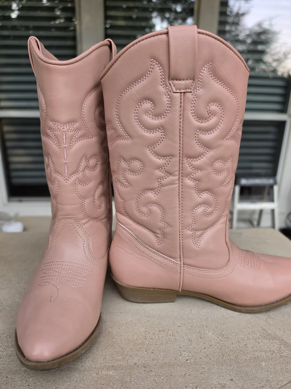 Tucker + Tate Cassidy Pink Blush Western Cowgirl Boots - Kids Size 3 Youth